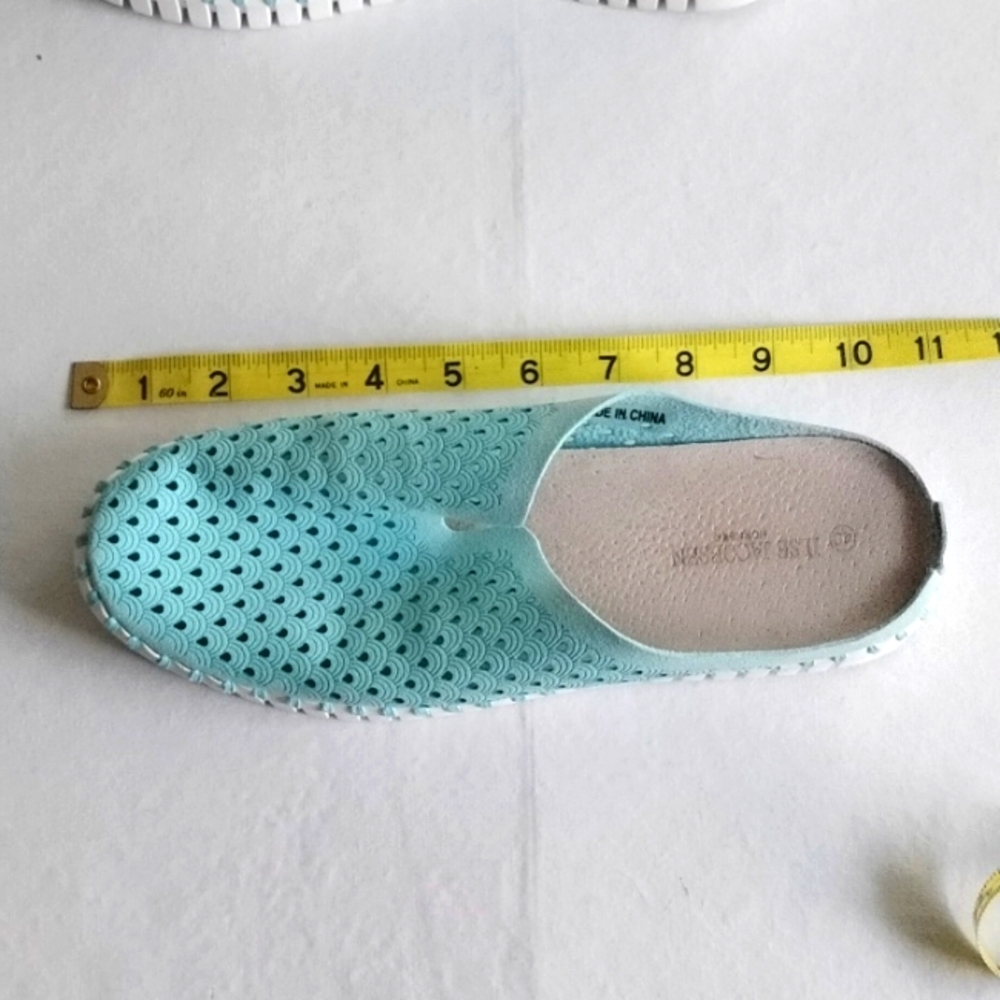 Ilse Jacobsen Tulip Slip On Mule Light Sea Foam Blue Green Size 40 - Picture 8 of 9